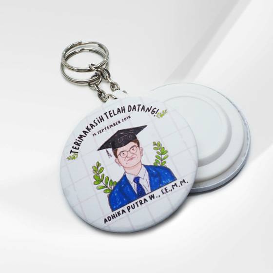 Gantungan Kunci Pin 58 mm