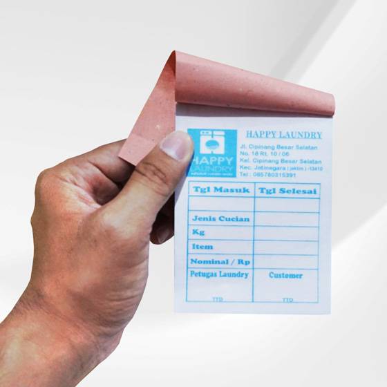 Nota NCR A5 2Ply