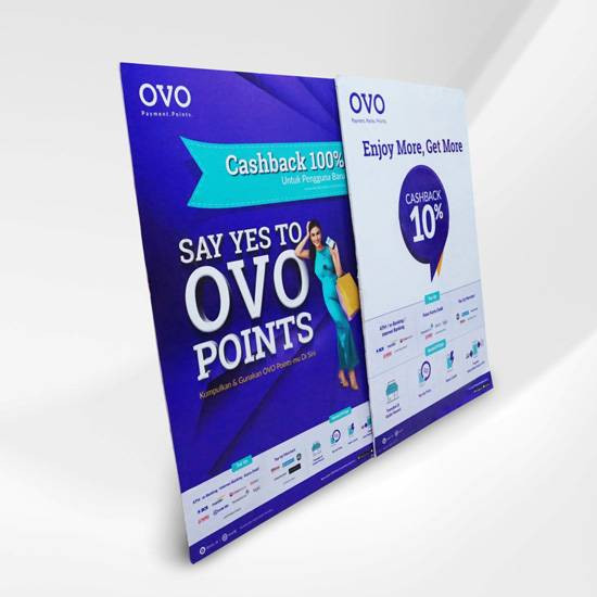 Banner PVC Board A1 Tanpa Kaki Tripod