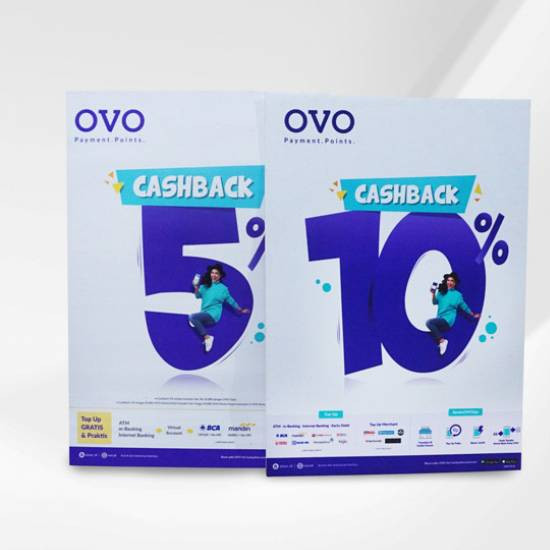 Banner PVC Board A2 Tanpa Kaki Tripod