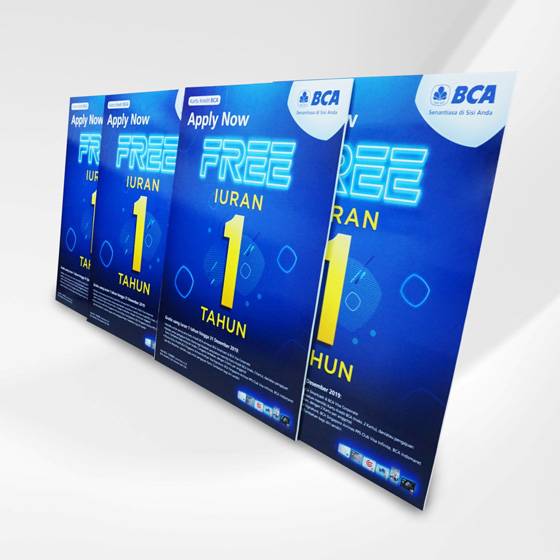 Banner PVC Board A2 Tanpa Kaki Tripod