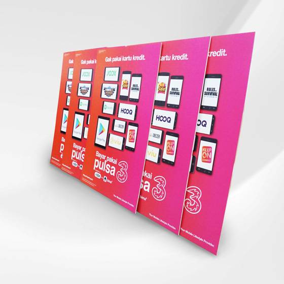 Banner PVC Board A2 Tanpa Kaki Tripod