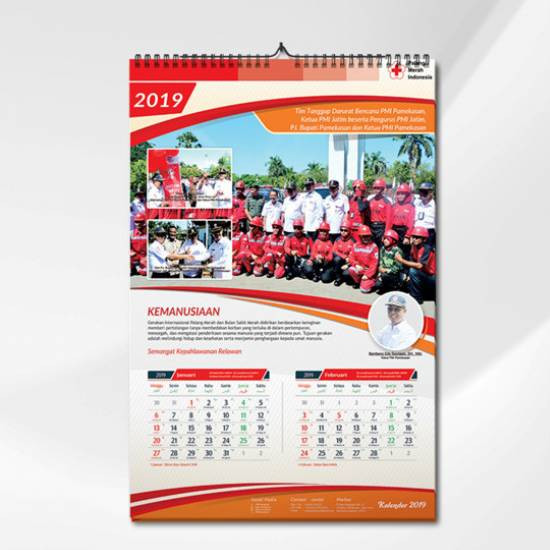 Kalender Dinding 31x48cm HVS 80 gsm Printmu