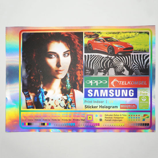 Print UV Sticker Hologram