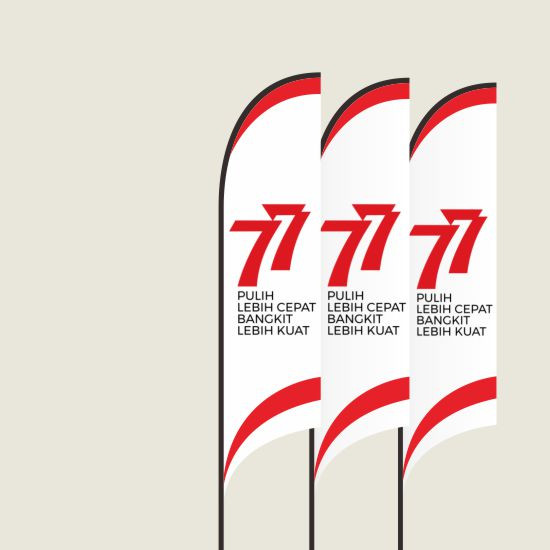 Print Kain Umbul Bendera 60cm TC
