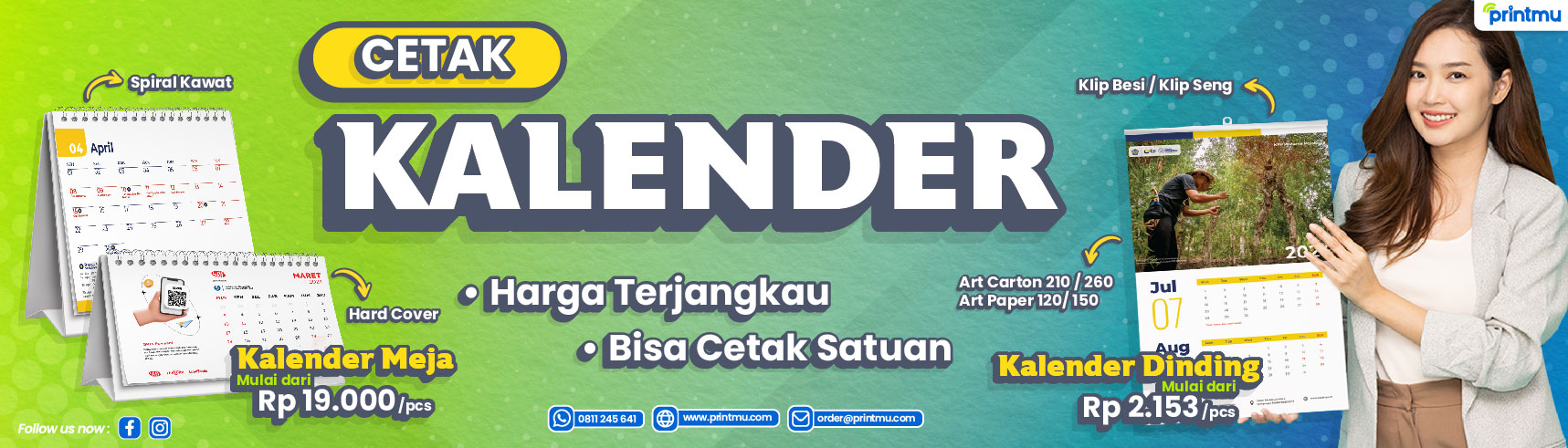 Cetak Kalender Digital Printing Cibubur